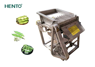 ¿Qué tipos de vainas de frijol puede desgranar una máquina peladora de habas?